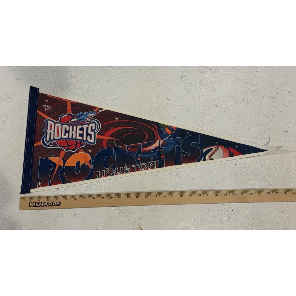 Houston Rockets Vintage 1990s NBA Pennant Basketball Wincraft